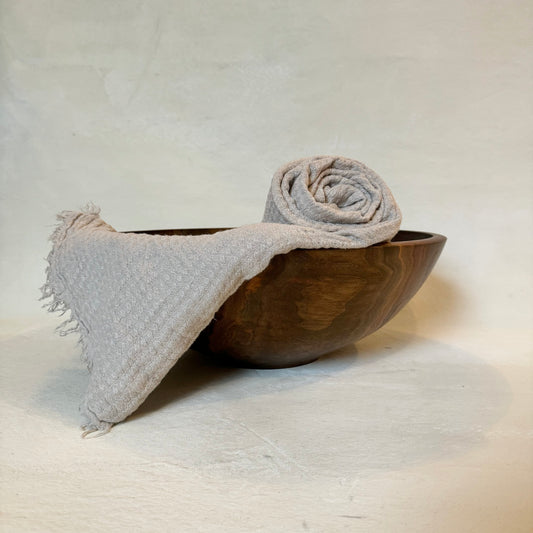 Hampton Linen Throw Blanket - Almond