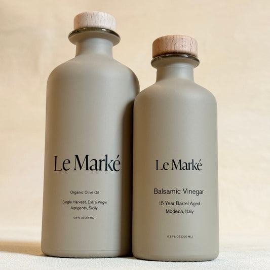 Le Marké Duo: Organic Olive Oil + Balsamic Vinegar