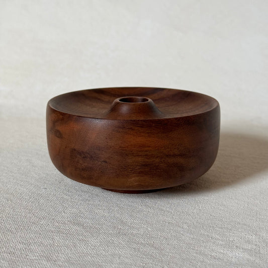 Walnut Surcle Vase - Small