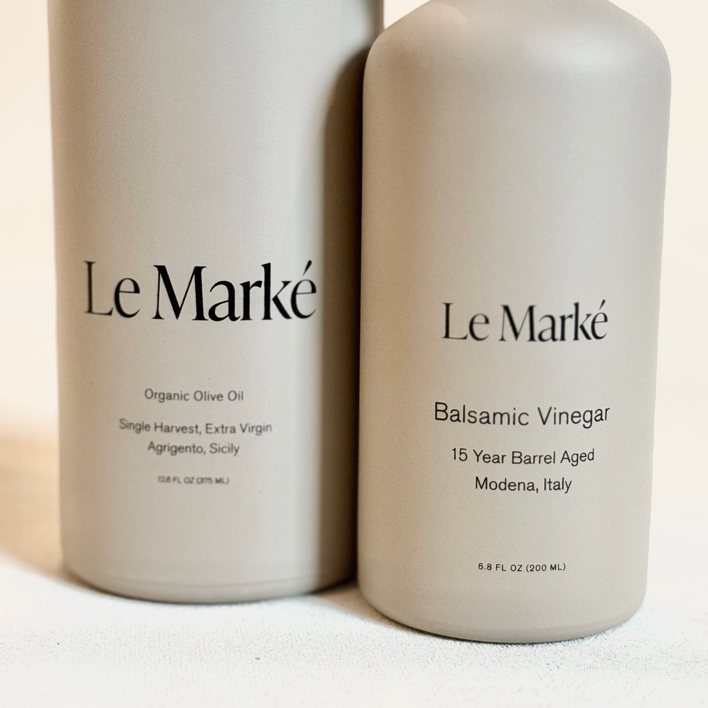 Le Marké Duo: Organic Olive Oil + Balsamic Vinegar
